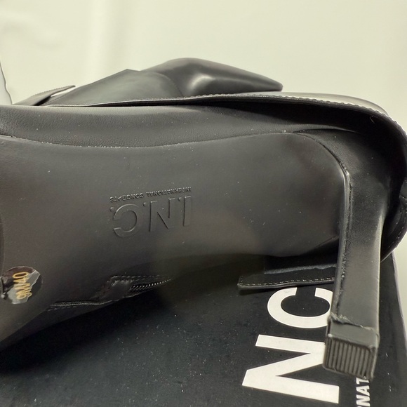INC International Concepts Black Ankle Stiletto Boots- 9M -NIB - Picture 14 of 16